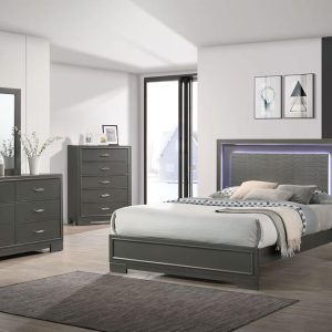 Bedroom Suite-NIghtstand/s, Chest, Dresser, Head/Footboard, Rails